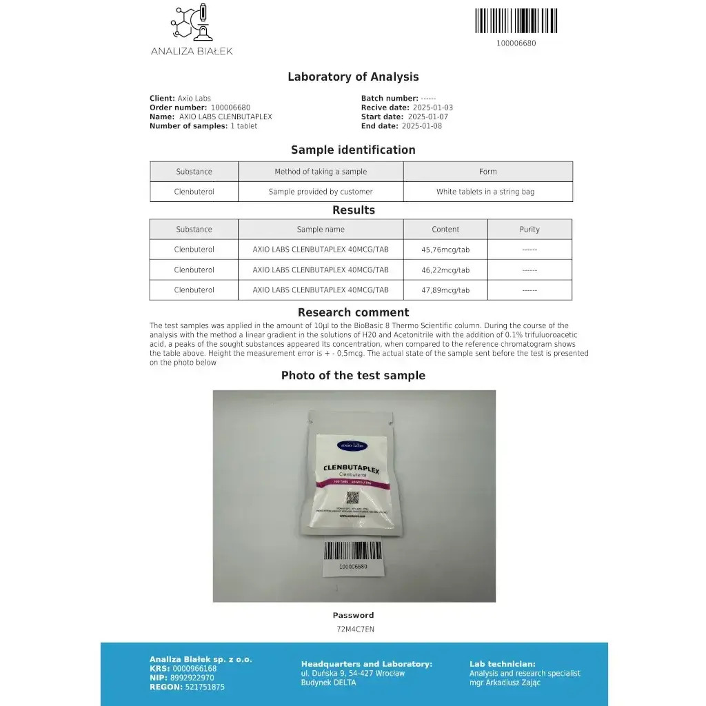 Buy Clenbutaplex 40 mcg Online