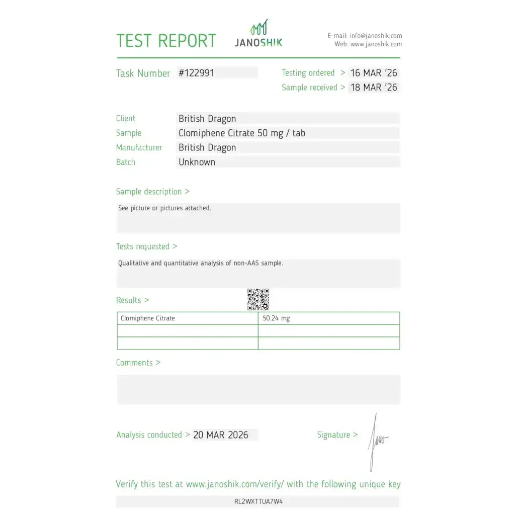 Buy Clomiphene 50 mg (100 Tablets) Online
