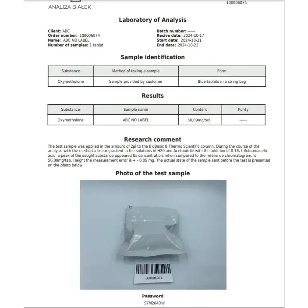 Oxymetholone 50 mg